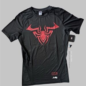 Civil Regime x Spiderman Into Miles Web Compression Short Sleeve Tee Men’s L NWT